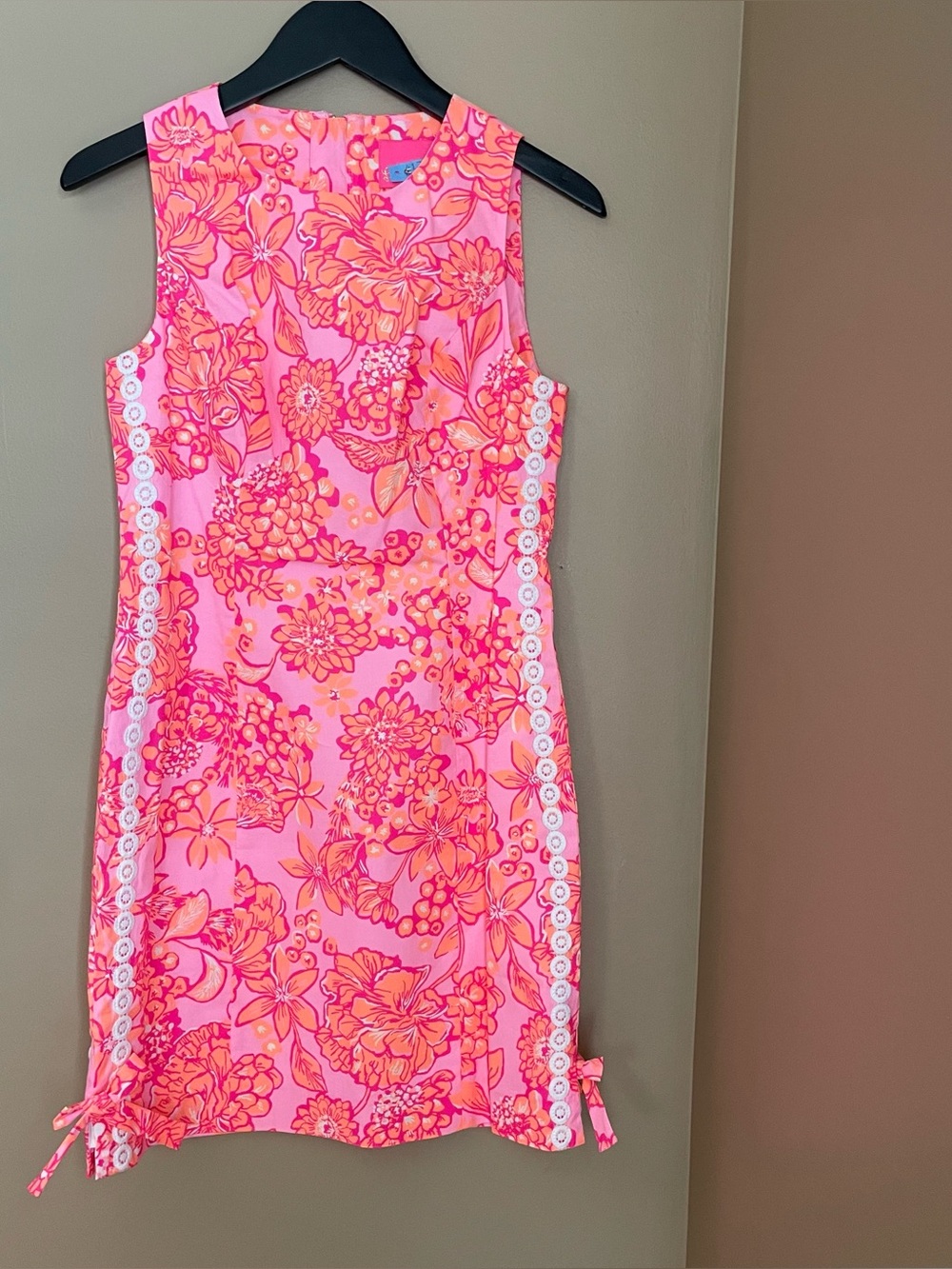 Lilly Pulitzer Pink and Coral Floral Shift Dress
